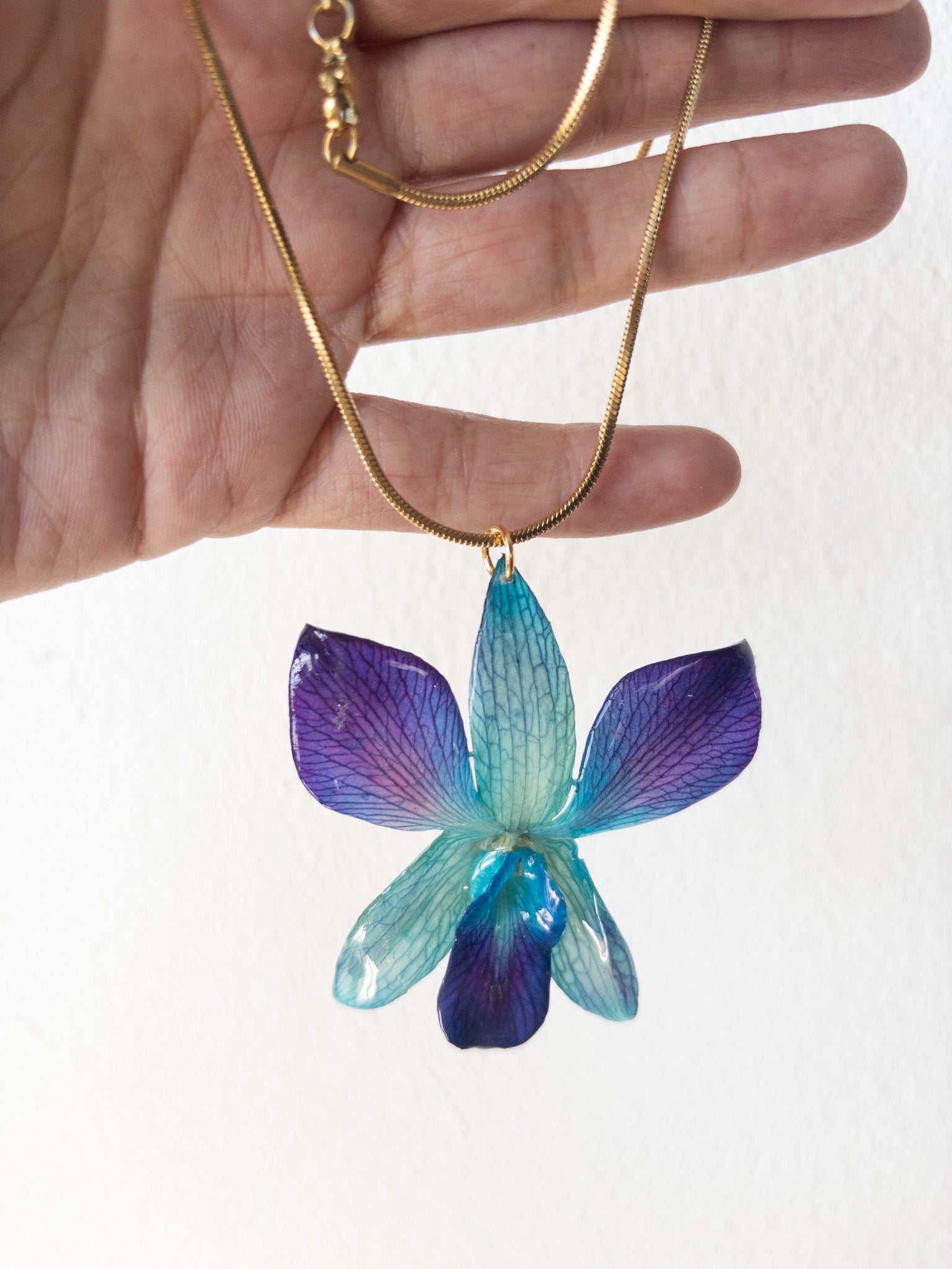 Dendrobium Gold Necklace